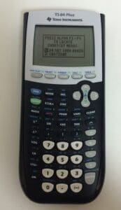 TI-84 Plus calculator with display screen.
